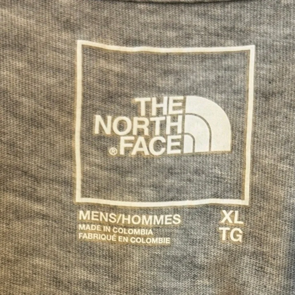 The North Face Polo Shirt XL Mens Grey Short Sleeve Cotton Lyocell Logo Top